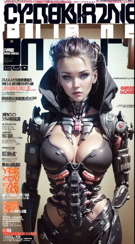 Flowing_contour biomechanical__cybernetic__realistic photograph__Strange__Weird__(((Japanese cyberpunk style Fashion_(((Magazine_cover)))__art_decor_Border)))__porcelain_and_Platinum / Futuristic Cyberpunk woman with smooth porcelain skin, (((cybernetic im...