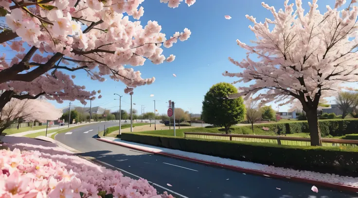 petalix petal details，Add details of the cherry blossom tree，