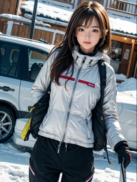 (8k,masterpiece, RAW photo,best quality:1.4),(photo realistic:1.2),(extremely detailed face),(shiny skin),(detailed skin),(detailed face),(extremely beautiful face),cute face,1girl, young woman, looking at viewer,Japanese idle(actress), brown hair,medium h...