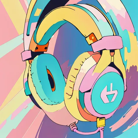 headphones only,pastel colours,maximalism