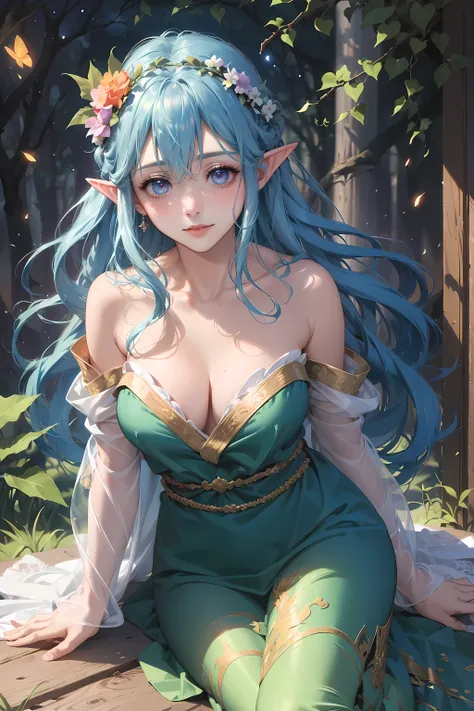 eyeline,(Horny eyes:1.4),(faeries:1.2),(A high resolution,Best quality,like a dream,obsessed,at a forest,faeries),(vivd colour,ultra - detailed),(美丽Horny eyes,Mottled sunlight,Whimsical creatures,sparkling mysterious mist,Evocative atmosphere otherworldly ...