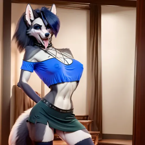 (best quality,4k,8k,highres,masterpiece:1.2), anime, Peta Jensen PT, as a Wolf, full body, standing alluringly, seductive pose, loonacroptop,
edgpskirt, Lusty smile, panting, tongue sticking out and drooling, looking at viewer, HDR, 8k, absurdres, cinestil...