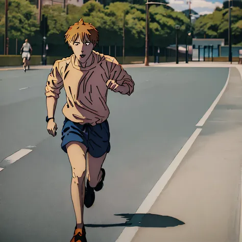 denji corriendo con power