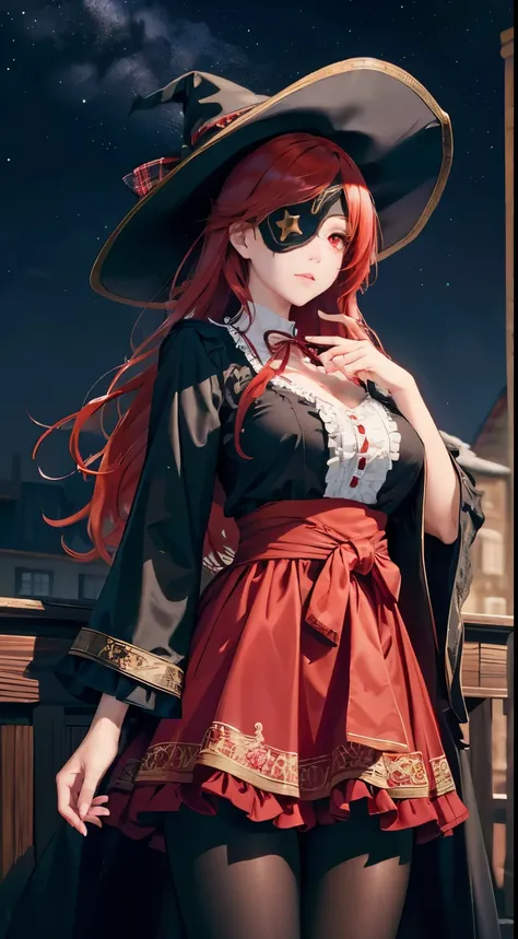 ((best quality)), ((masterpiece)), (detailed), perfect face, ((eyepatch:1.2)), (long hair:1.4), (red hair, red eyes:1.4), 1girl,...