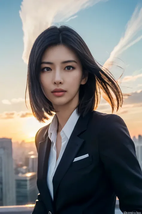 ((masutepiece:1.4, Best Quality)), (photos realistic:1.4), 
((1girl in)), Lustrous black hair, Hair that flutters in the wind,
(超A high resolution:1.2), Extremely delicate and beautiful, amazing, 
the Extremely Detailed CG Unity 8K Wallpapers, Ultra-detail...