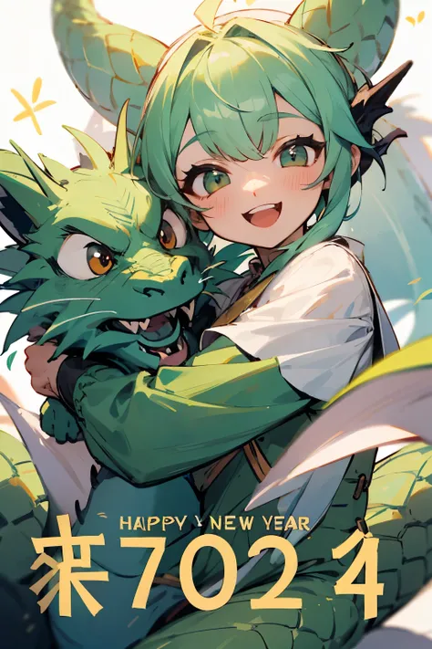 2024 happy new year dragon cute