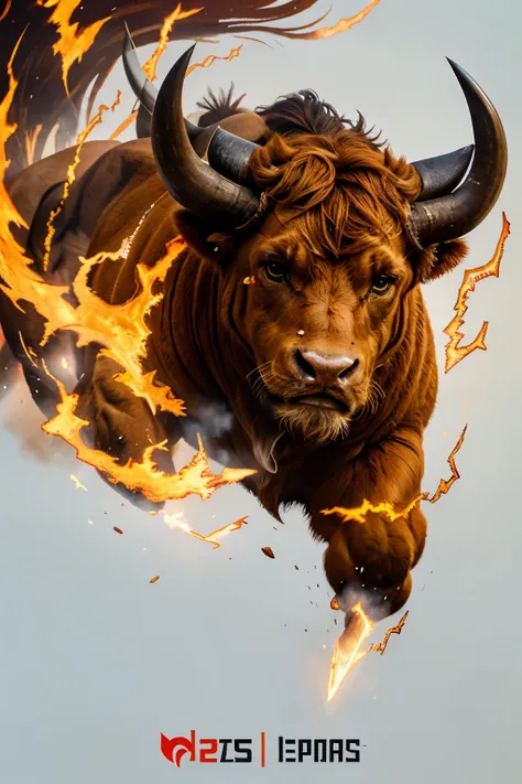 Taurus The Bull Design an energetic and dynamic character with confident body language. Elements: Incorporate fiery colors, angular features, and a determined expression.