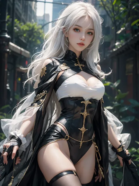 Close-up of woman with white hair and white mask、beautiful character painting、guweiz、Guweiz style artwork、white haired god、Jan J、epic exquisite character art、Stunning character art、Fanchy、Uzunsifan、guweiz from pixiv art station,Faces of reality,Real people...