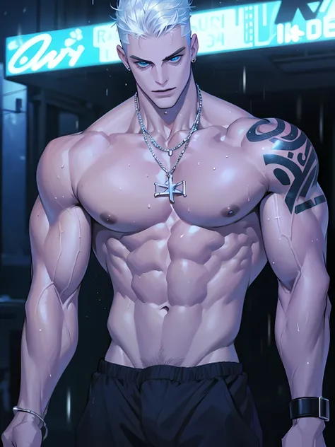 (3D:0.6,realistic:0.8,photorealistic:0.8),(absurdres, Super-resolution, masterpiece, best quality, finely detailed,absurdres:1.2), 1male, 20 years old male, big pecs, crouch, bulge, muscular, athletic, textured skin, big body, handsome man, attractive male...