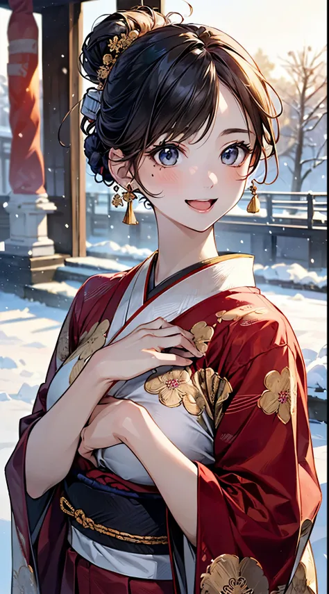 ((perfect anatomy, anatomically correct, super detailed skin)), 
1 girl, japanese, 16 years old, shiny skin, large breasts:0.5, looking up, watching the view, 
beautiful hair, beautiful face, beautiful detailed eyes, (middle hair:1.5, half updo:1.7), blown...