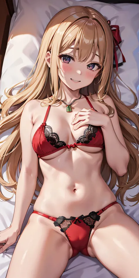 masutepiece, Best Quality,  the Extremely Detailed CG Unity 8K Wallpapers,  Sexy Santa Claus , Long dark blonde wavy hair、, Big necklace、耳环、Medium milk, , Emphasis on the chest, Blushing, Shy laughter, 、、a luxury hotel room、、Very embarrassing panic smile, ...