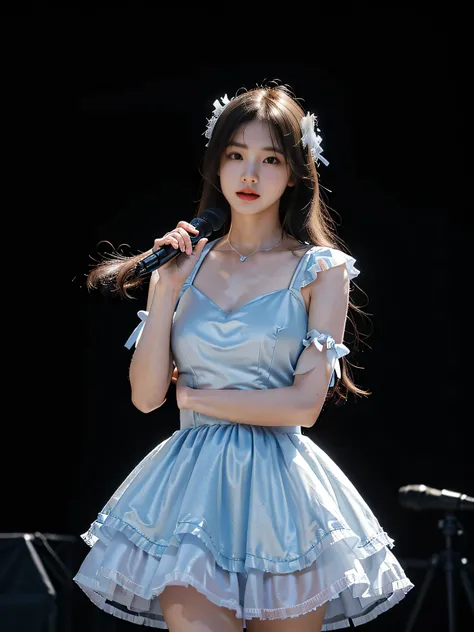best qualtiy，tmasterpiece，超A high resolution，（真实感：1.4），RAW photogr，1girll，long highlights，pure，Girly，flushing，18year old，18year oldの笑顔のアイドル，pure，Innocent，（best qualtiy，8K，tmasterpiece:1.3），Goose egg face，largeeyes，long eyelasher，Precise action and realisti...
