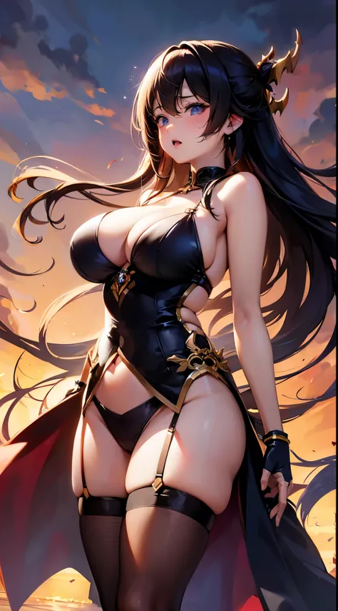 animemanga girl在明亮的房间里摆姿势, animemanga girl, Very big chest，Beth，Beautiful anime woman, 详细的digital anime art, 美丽的animemanga girl, Art germ extremadamente detallado, beautiful anime woman, digital anime art avanzado, Art germ. anime illustration, 4K anime st...