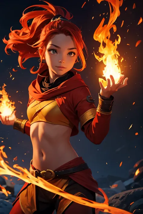 fire genasi, child