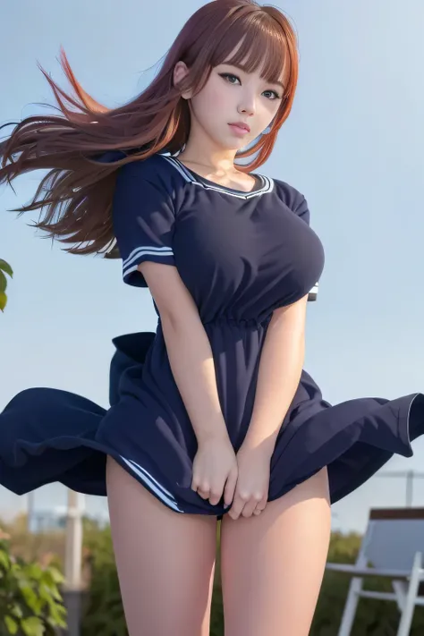 ((masutepiece)), ((Best Quality)), (Ultra-detailed), ((Cinematic Light)), ((Extremely detailed)), (8K), Best Quality, (Beautiful), Anime style, 1lady, 18 years old, long brown hair, Parted bangs, Blue eyes, pale skin, delicate illustration, Ultra-detailed,...