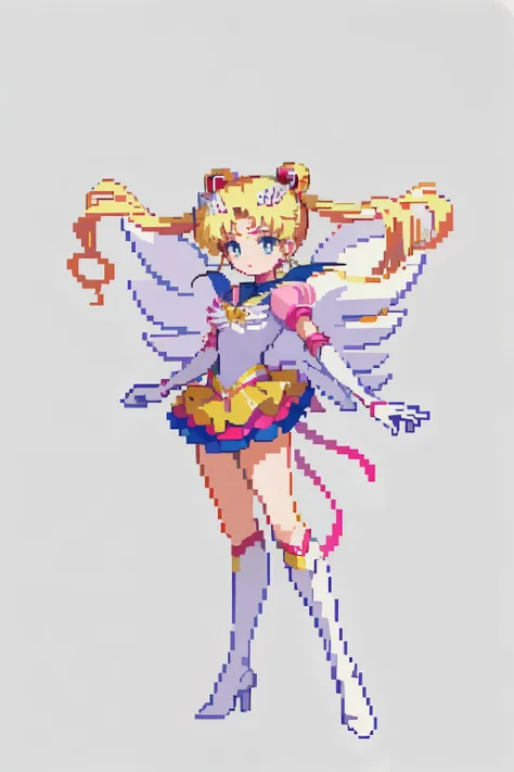 (masterpiece, top quality, best quality), pixel,pixel art,1girl,full body, simple background, eternal sailor moon