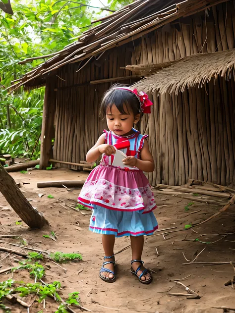 a modern inclusive indonesian family having fun together doing outdoor activities, award winning photography capturing moments in life, father, mother, 3 years old boy, 8 years old girl, hyper realistic, ultra detailed, cinematic lighting, sharp focus, dep...