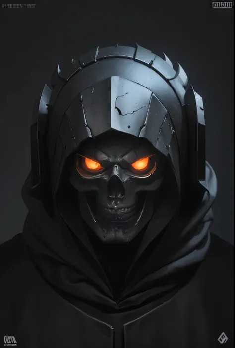 a close up of a skull with a hood and a cape, flaming grim reaper, beautiful male god of death, ghost rider, fiery skull contemplating life, glowing red skull, grim reaper, the grim reaper, 8 k highly detailed ❤🔥 🔥 💀 🤖 🚀, flaming skull, the king of death, ...