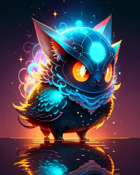 "create a masterful masterpiece of cute creatures with ultra-detailed concept art inspired by. utilize stable diffusion's power ...