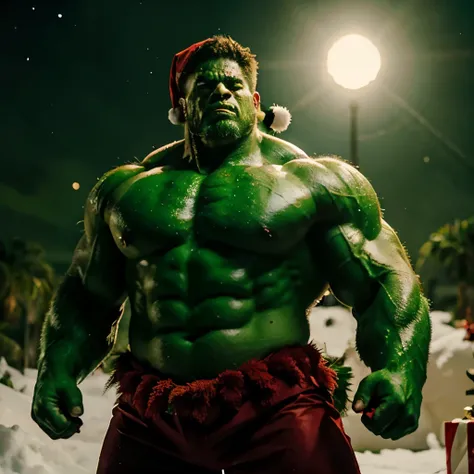 santa claus hulk green giant