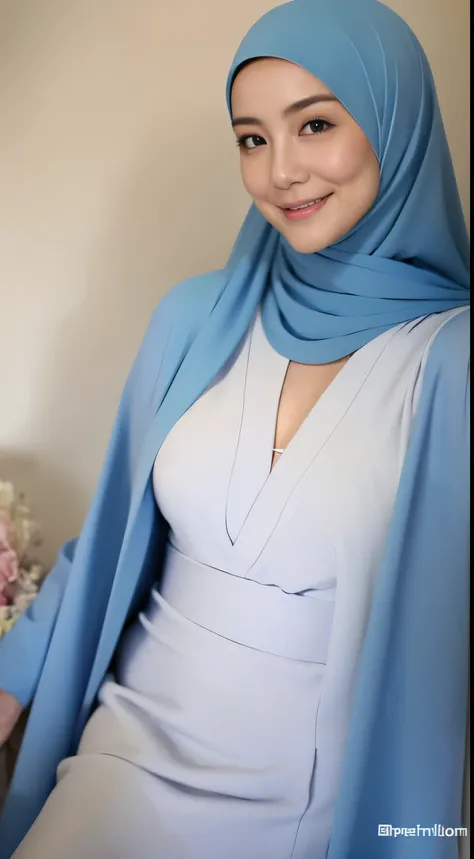 (64k, RAW photo, best quality, masterpiecel1.4), (realistic, photo-realistic:1.37), extremely detailed beautiful japanese muslim woman, extra detailed ray light, (lightinedium-breasted:1.2), ((erectnipples)), (((unbutton blue blouses revealing a flesh-colo...