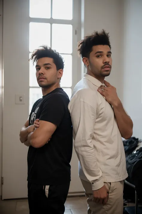 Drake and The Weeknd posing