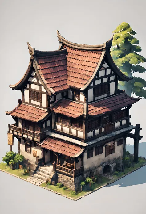 tactics ogre style、Japanese houses、。.3D、