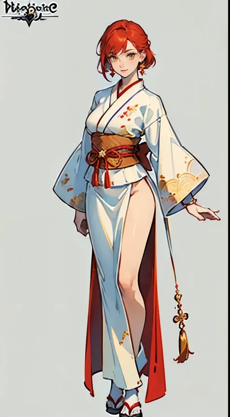 ((masterpiece,best quality,8k,highres)),((character concept art)), 1 female, young female adult, Fire Goddess, 175cm height, straight medium hair (red hair colour), ultra finely detailed eyes (yellow eyes colour), extraordinary gorgeous, charming, (gentle ...