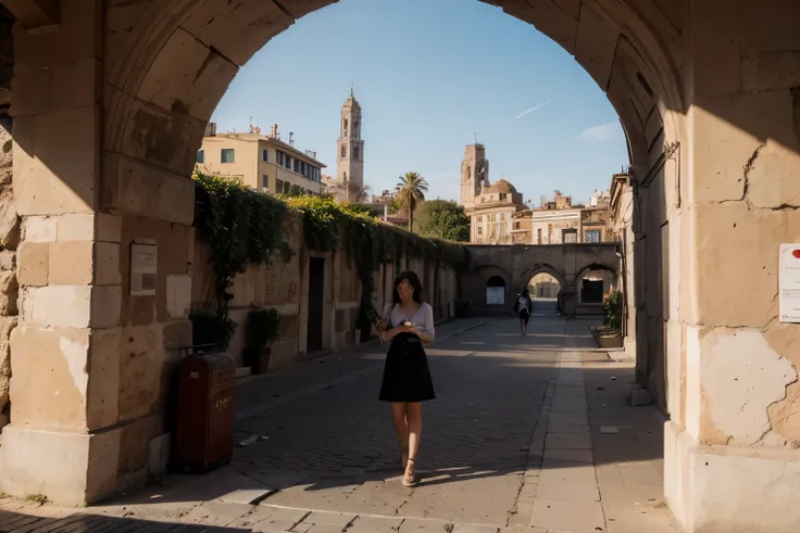 Video de Roma, mostrando el coliseo en un atardecer, sin personas