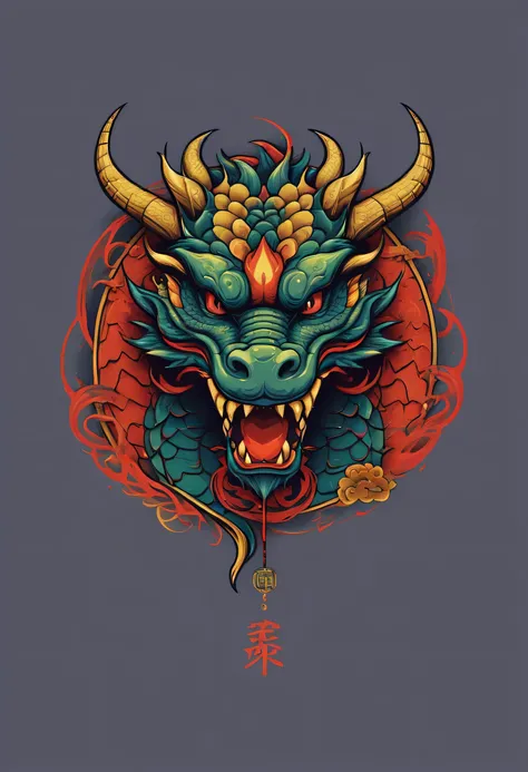 Year of the Dragon T-shirt graphic design