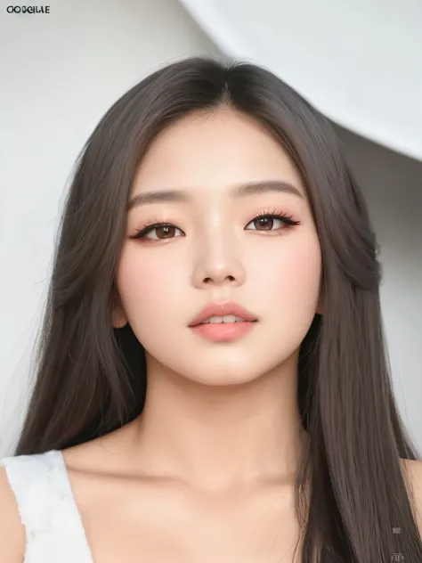 uma mulher com cabelos longos e um top branco posando para uma foto, jennie blackpink, Mulher sul-coreana bonita, Heonhwa Choe, linda mulher coreana jovem, maquiagem sul-coreana popular, mulher coreana jovem bonita, jossi do blackpink, maquiagem coreana po...