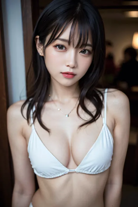 (((Medium Hair))), top-quality, 8K, nffsw, Hi-Res, absurderes:1.2, a picture, (Raw photography:1.2), (Photorealsitic:1.4), (​masterpiece:1.3), (intricate detailes:1.2), 1girl in, 独奏, a japanese girl, Delicate and beautiful details, (A detailed eye), (detai...