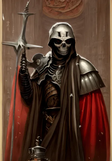 master part, melhor qualidade, [circunstanciado], [intrincado], Pintura digital, full-length portrait of an undead skeletal knight in winter,neve,nobre,fantasia, science fiction, dieselpunk, patife,d&d,[WH40K],[Atbsurdoocuokeh aprimorado, Sombras realistas...