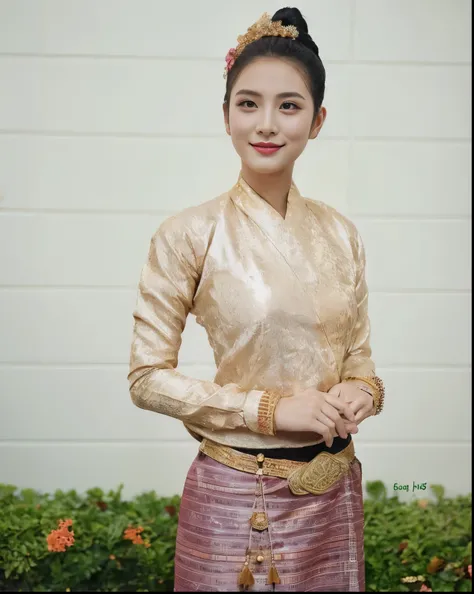 Tai Khun girl with traditional dress 