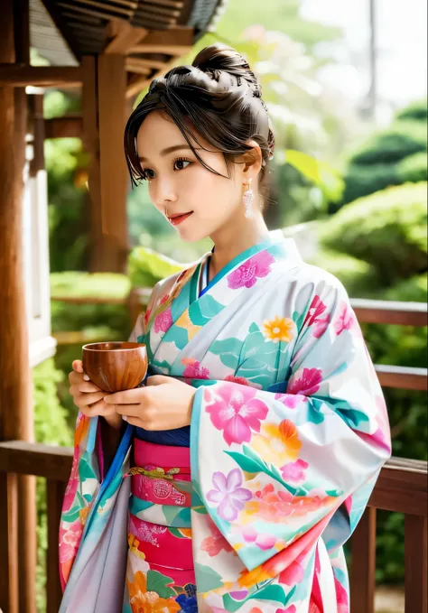 japanese kimono、japanese kimonoの綺麗な振袖、japanese kimonoの赤色と黄色の振袖、