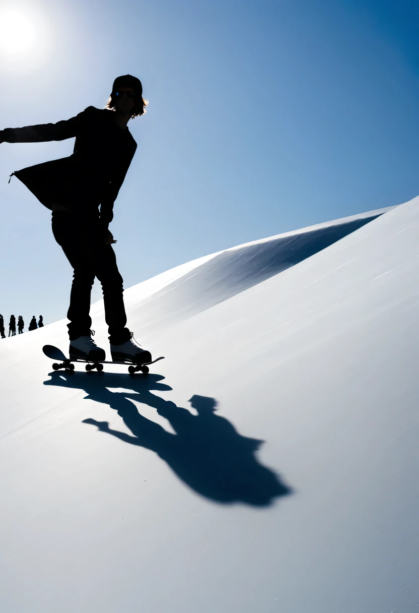 Pair skater silhouette，in ，