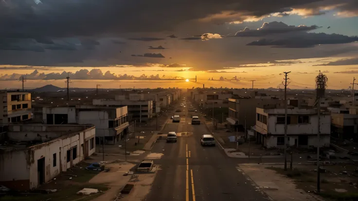 Imagine uma cidade devastada, with abandoned buildings and empty streets. No centro dessa cidade, there is a group of survivors in a constant fight for their lives. Eles se movem furtivamente, procurando suprimentos escassos enquanto evitam hordas de zumbi...