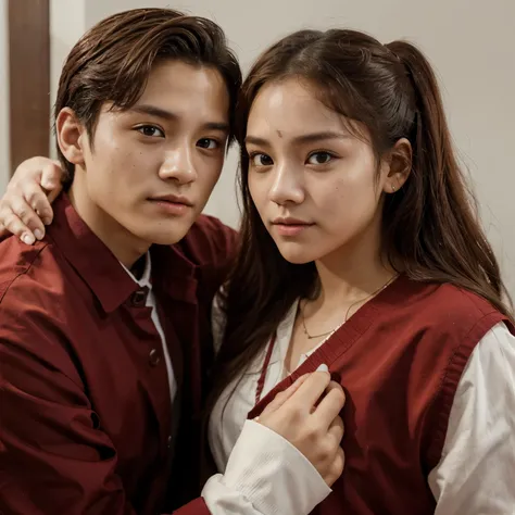 Una foto de Mark Lee de NCT y Yeri de Red Velvet tomados de la mano en una premacion 