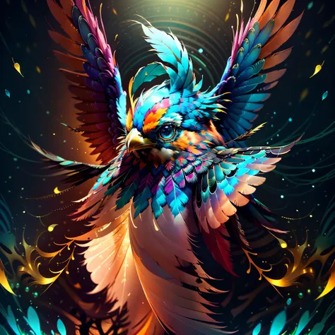 Galaxy Stars Nebulae Nebula sunrise epic sunset sunshine Sparrow ((Sparrow_bird_with_open_wings flying cherry_blossom wings_spread_upwards surmounted wings surrounded intertwined feather)) unrealengine5 ultra Cinamatic_Sunlight "Sparrow Bird Howling" ultra...