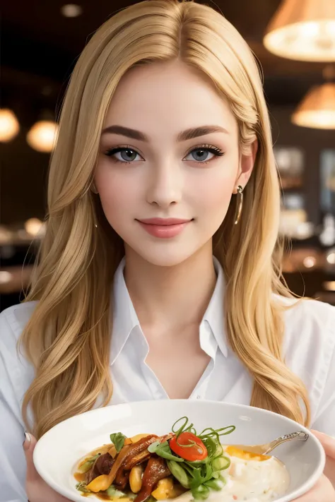 ((best quality)), ((masterpiece)), (detailed), perfect face
blonde elegant rich girl resturant