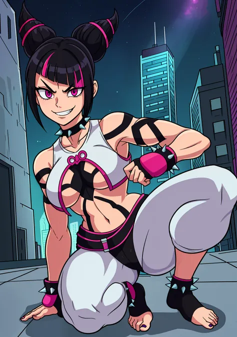 [juri], [sfvi], [street fighter 6], ((masterpiece)), ((hd)), ((high res)), ((solo portrait)), ((full body)), ((front view)), ((f...