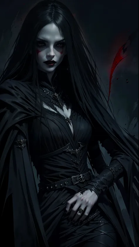 gothic woman with blood dripping from her mouth, beautiful vampire queen, vampire girl, gothic horror vibes, beautiful female va...