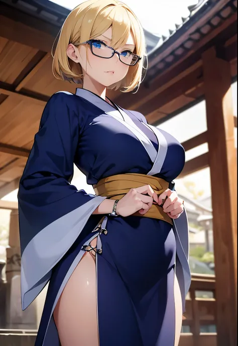 High resolution, 2D Anime Style,blue eyes beautiful eyes,high and beautiful nose,thin face,Blonde Shorthair,cool lady,Beautiful watches,breasts are slightly larger,she looks very serious,Biting your lip, she was very angry, She narrows her eyes,she wears g...