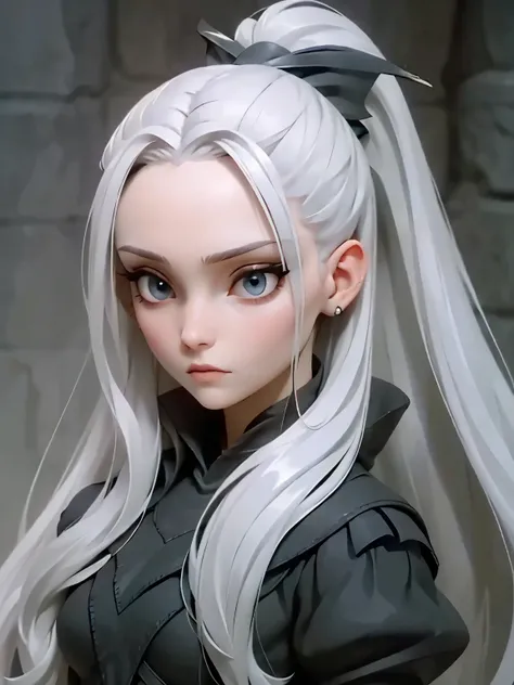 Manon is a young, extremely beautiful girl with fair skin. Long, moon white hair, ponytail and asymmetrical bangs, laid on one side, and eyes the color of pure silver. After meeting her people say, that she is the most beautiful woman, what have they ever ...