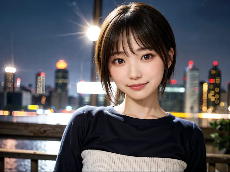 Japan girls in casual clothes、pay attention to your audience、Tokyo cityscape at night、(highest quality、master masterpiece)))、HD fine、very detailed、master masterpiece、movie lighting、(8K、highest quality、master masterpiece:1.2)、(realistic、photoreal:1.37) high...