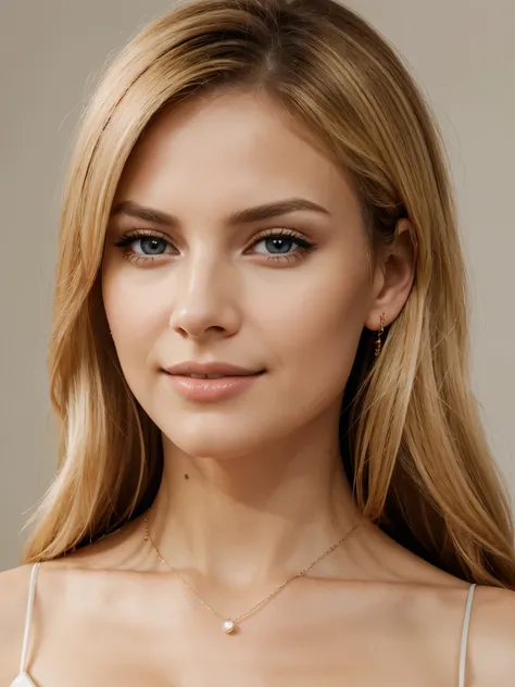 (highres:1.2),(best quality:1.2),(professional:1.1),(portrait:1.1),blonde hair,upper body,female,stylish,elegant,corporate attire,businesswoman,headshot,beautiful,American,photo for CV,confident expression,neutral background,sharp focus,vivid colors,subtle...