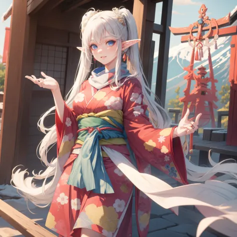 ((masterpiece )), (top quality), (best quality), ((ultra-detailed, 8k quality)), Aesthetics, Cinematic lighting, (detailed line art),
BREAK,
highly detailed of (elf), (1girl), perfect face, details eye, double pigtails hair, Blunt bangs, (hair between ey...