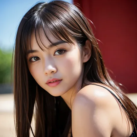 (Best-quality, Masterpiece, Ultra-High-Resolution, (Photorealistic:1.4), Raw-Photo, Extremely-Details, Perfect-Anatomy), 1girl, 15-years-old, the most popular Japanese idol, portrait, extremely cute face like a most famous Japanese idol, extremely beautifu...