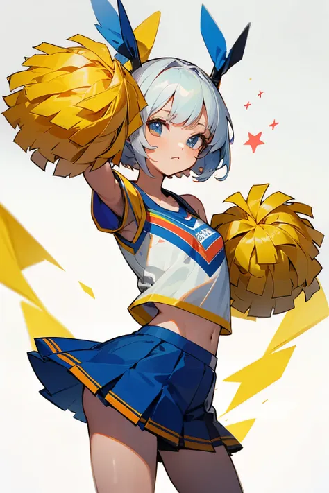 cheerleader, sticker, head, no background