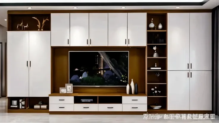 a close up of a television on a wall with a shelf, cupboard家具, high quality], wood cupboard, luxury furniture, 4k ], 4k], cupboard, wooden cabinet, 4k!!!, 2020, 2 0 2 0, high quality, wooden furniture, Furniture design, 4k posts, 4k posts, television, tele...